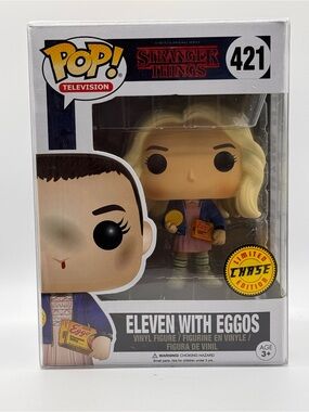 NWT Funko Pop Television Stranger Things Season 1 Eleven with Eggos Chase (421)